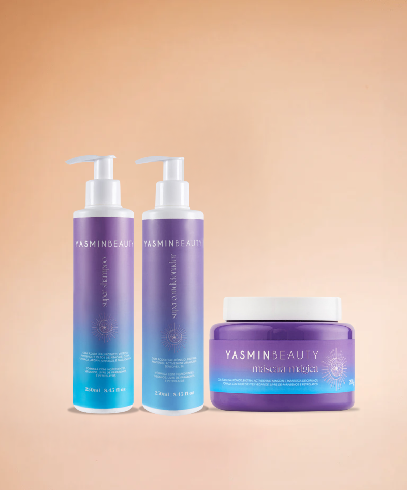 Linha Mágica: Shampoo + Máscara + Condicionador