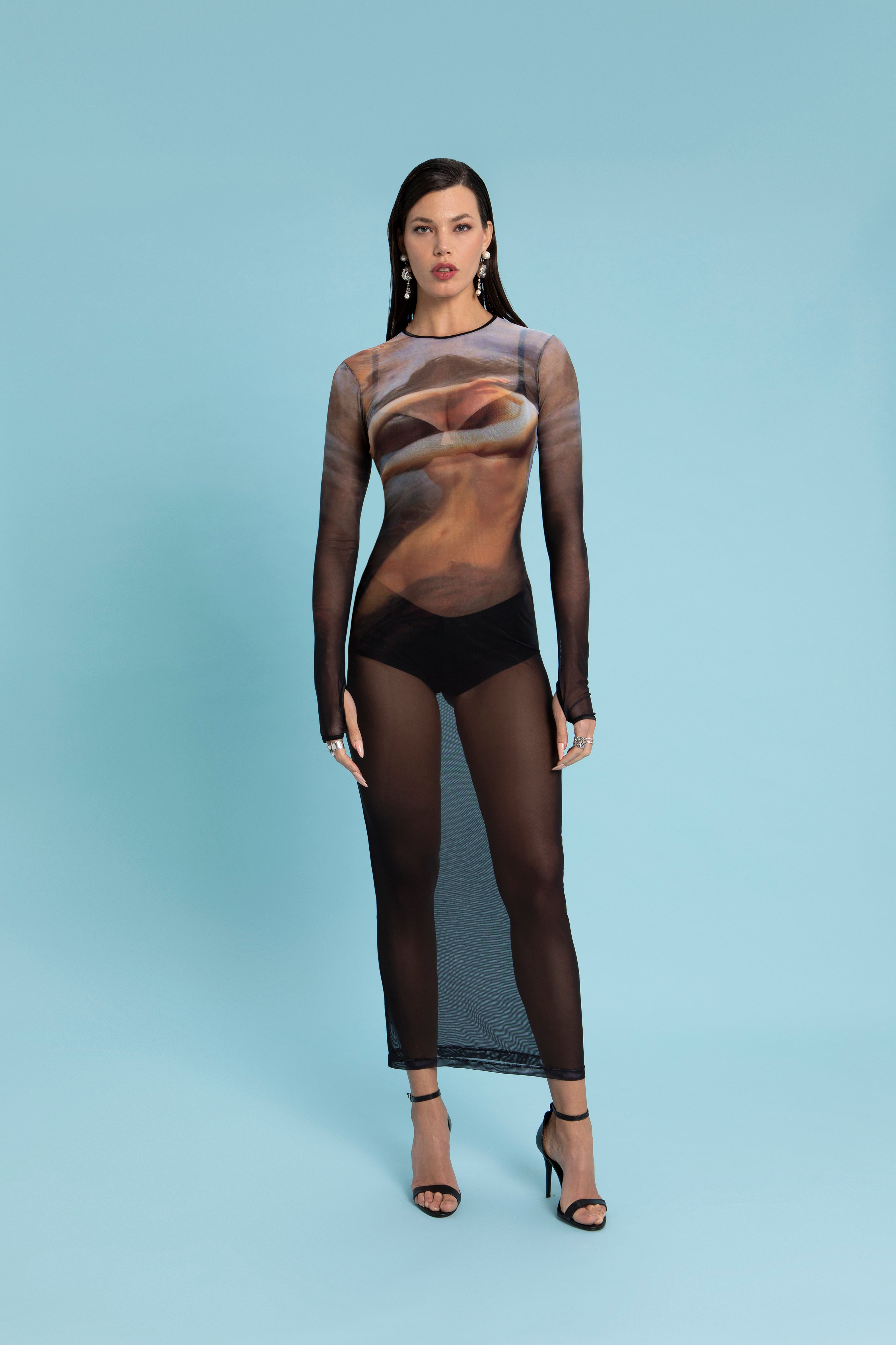 VESTIDO MINERVA ESTAMPA VÊNUS