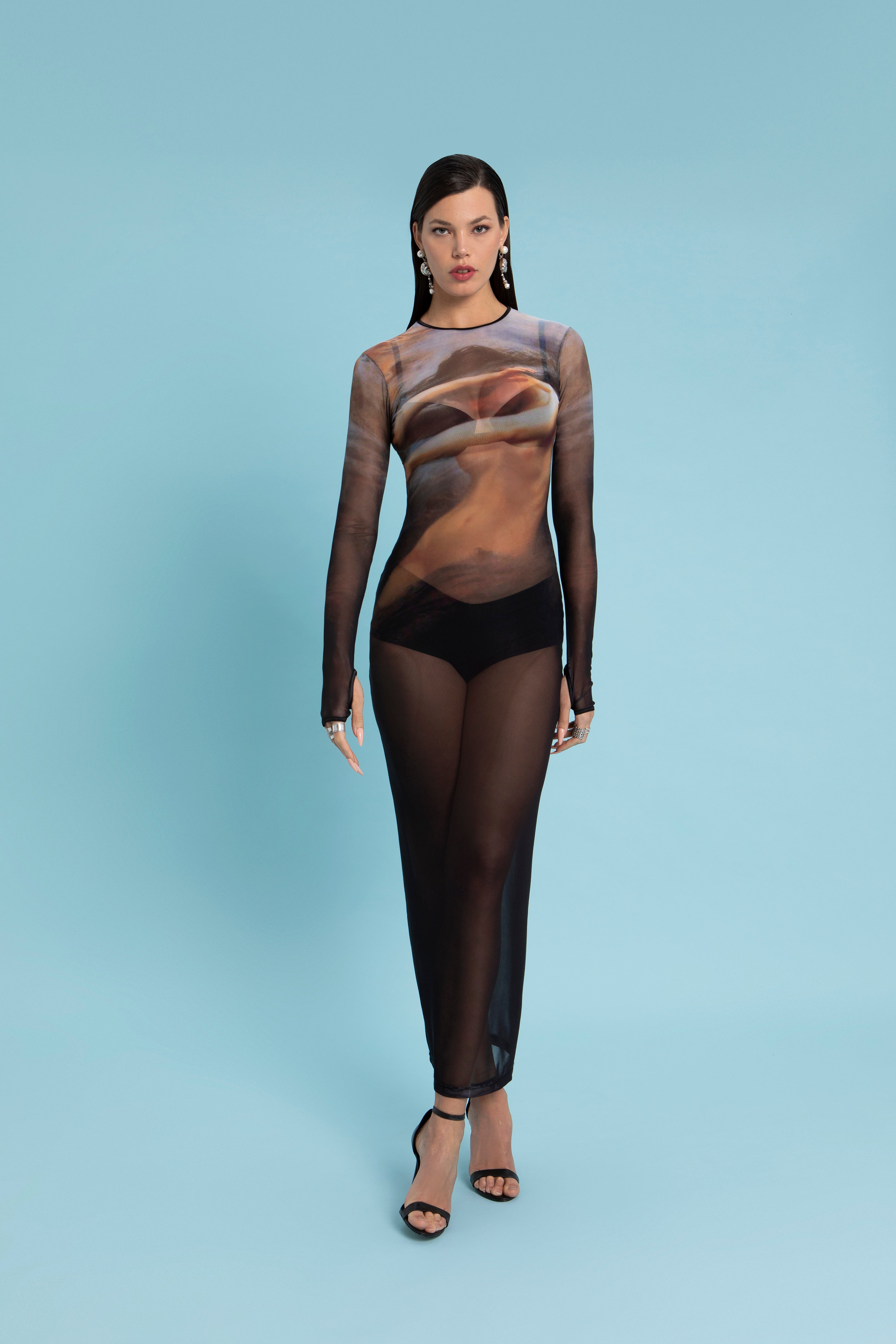 VESTIDO MINERVA ESTAMPA VÊNUS