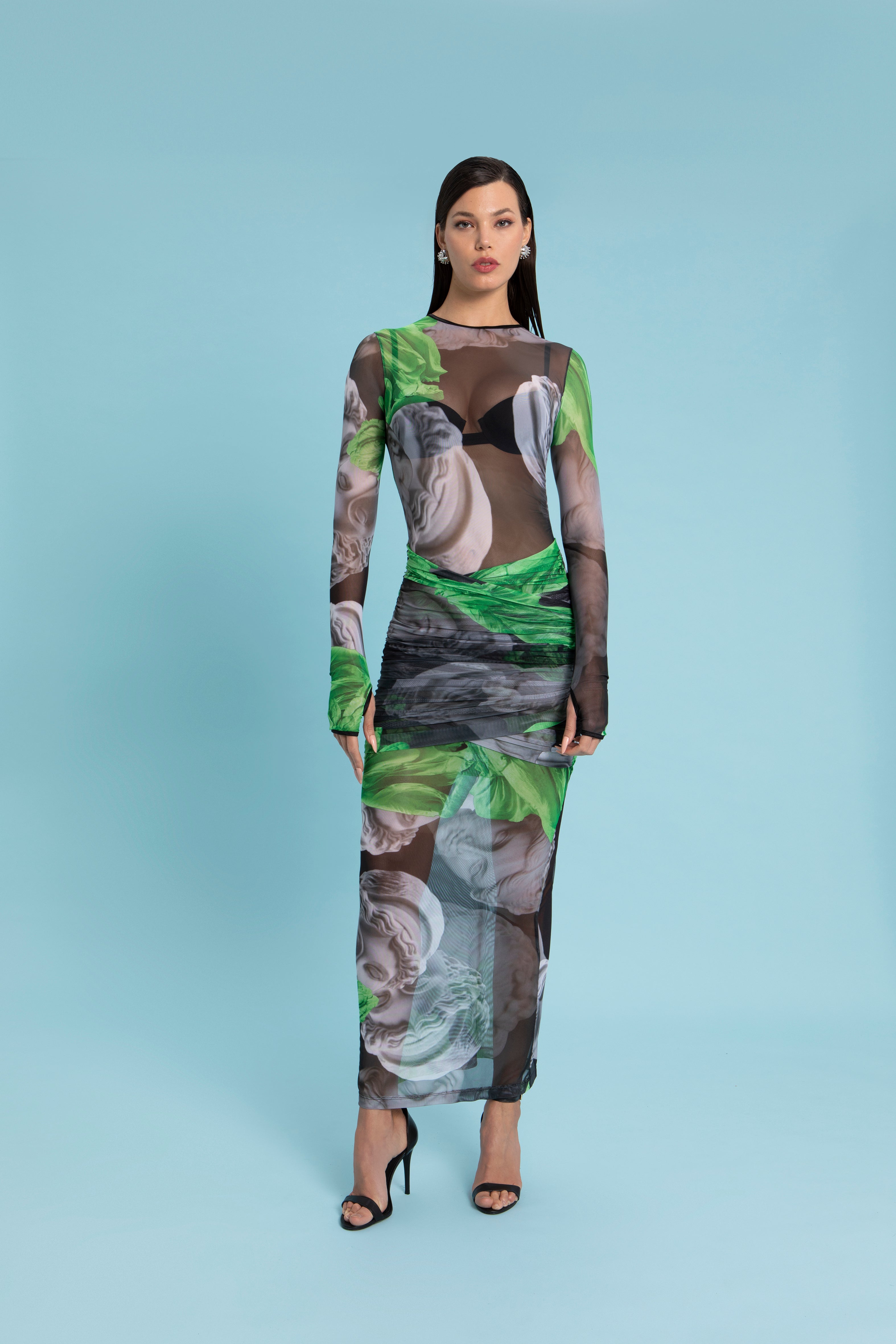 VESTIDO SELENE ESTAMPA ATHENAS