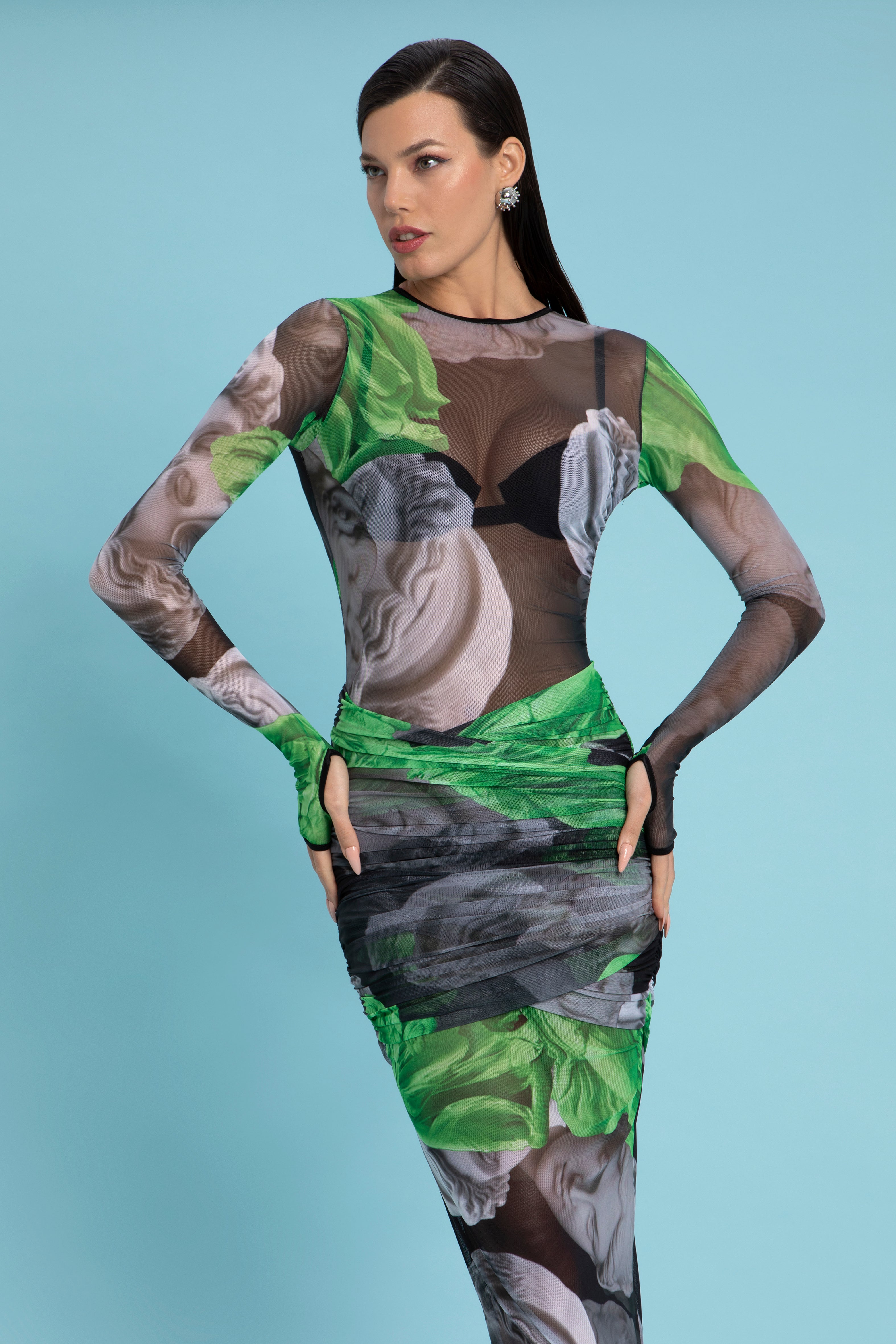 VESTIDO SELENE ESTAMPA ATHENAS
